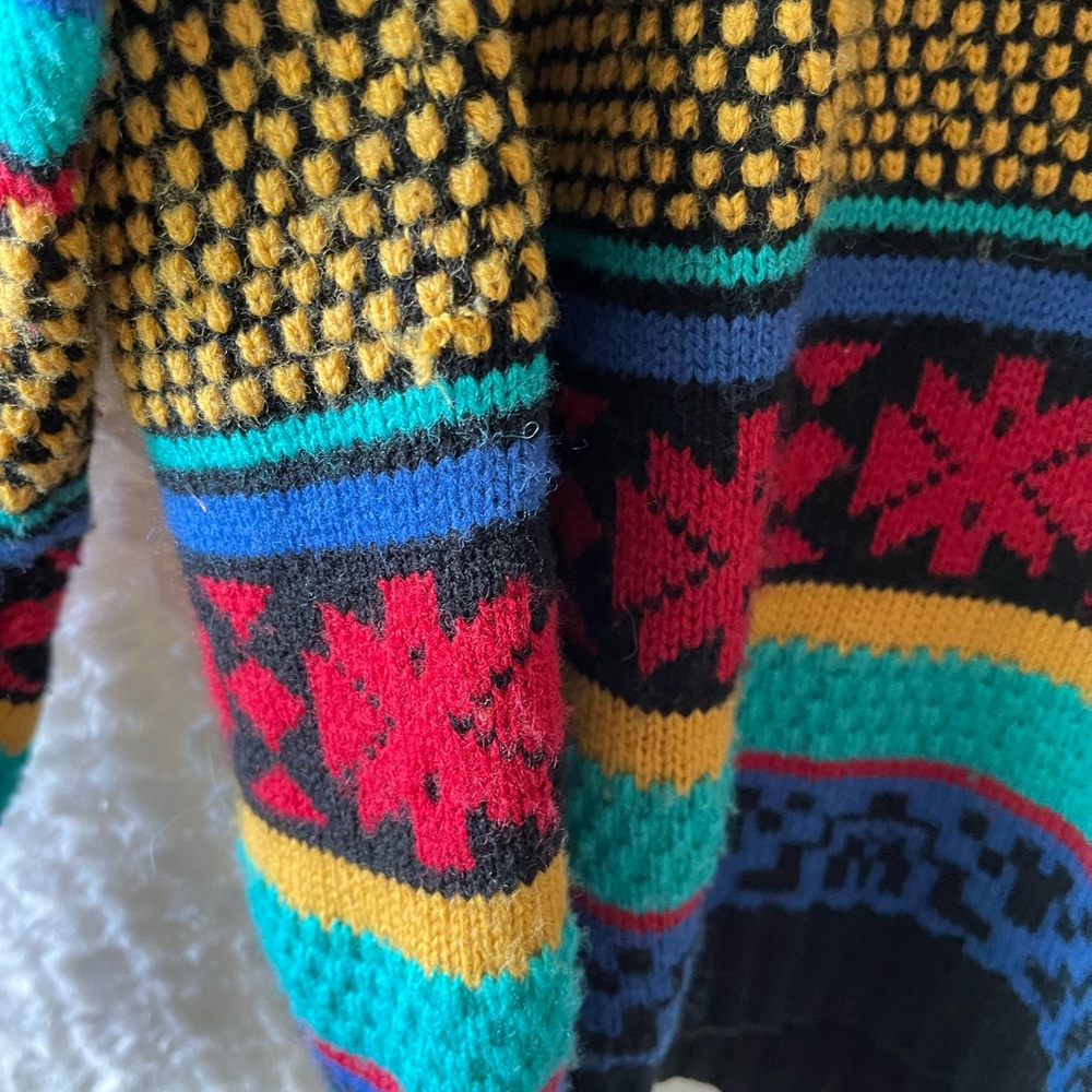 Elevenparis: Mens multi color Knit Sweater (S). - Picture 3 of 12